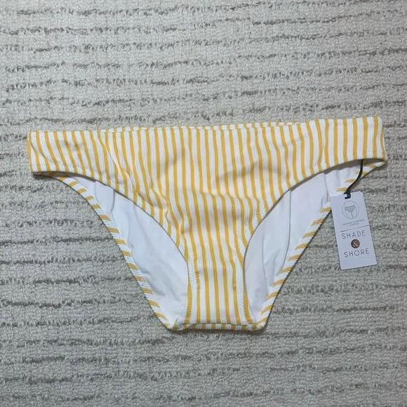 Shade & Shore yellow and white striped bikini - Picture 8 of 10